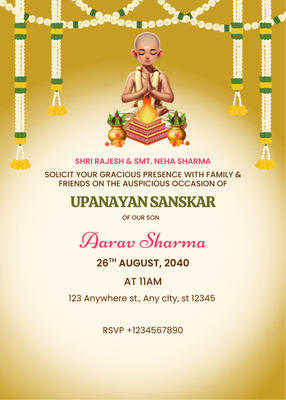 Thread Ceremony invitation templates